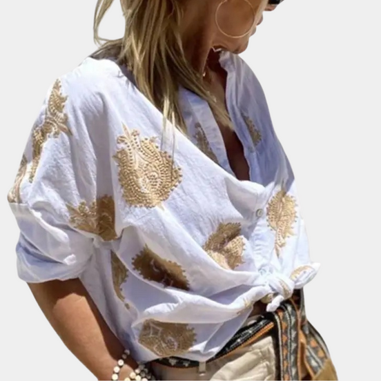 Women's Bohemian Cotton Blouse