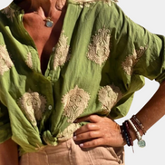 Women's Bohemian Cotton Blouse