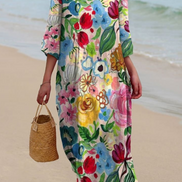 Women's Floral Cotton Dress