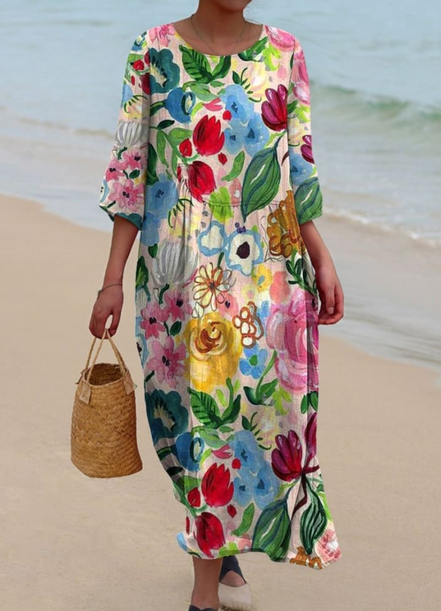 Women's Floral Cotton Dress