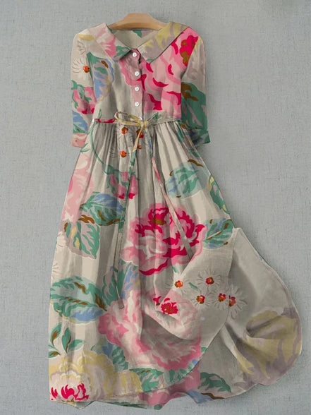 Women's Floral Cotton Dress
