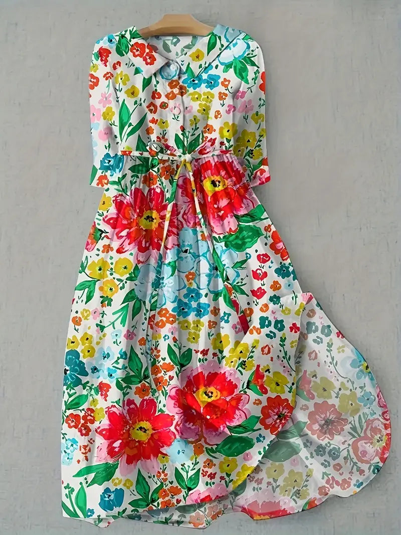 Women's Floral Cotton Dress