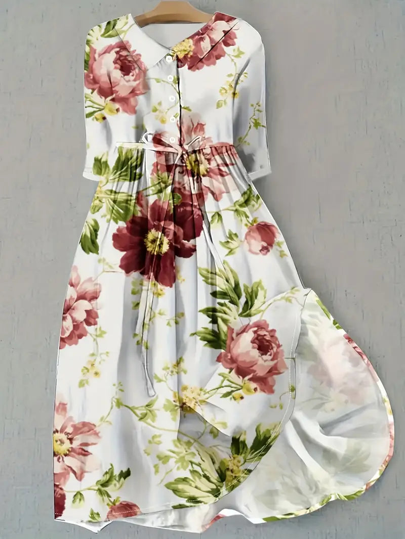 Women's Floral Cotton Dress