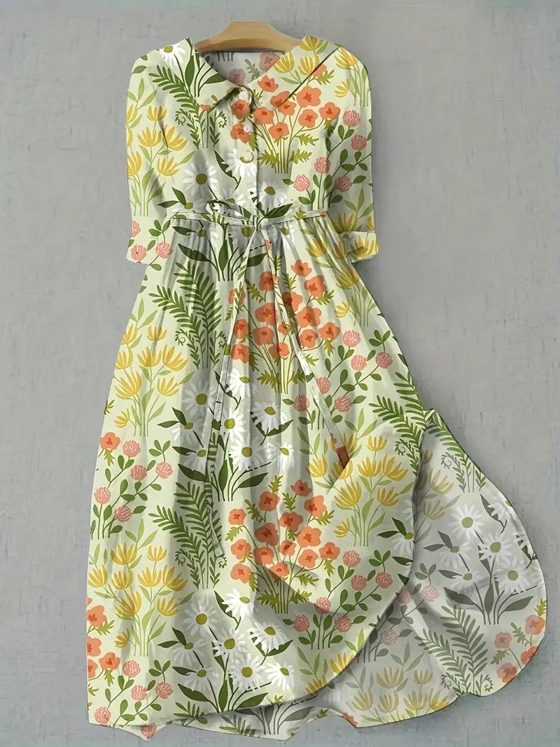 Women's Floral Cotton Dress