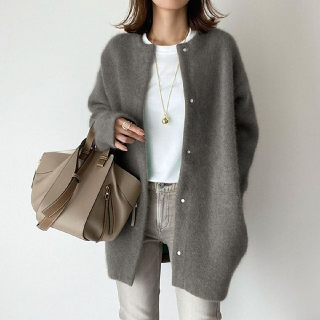 Women's Solid Cashmere Cardigan
