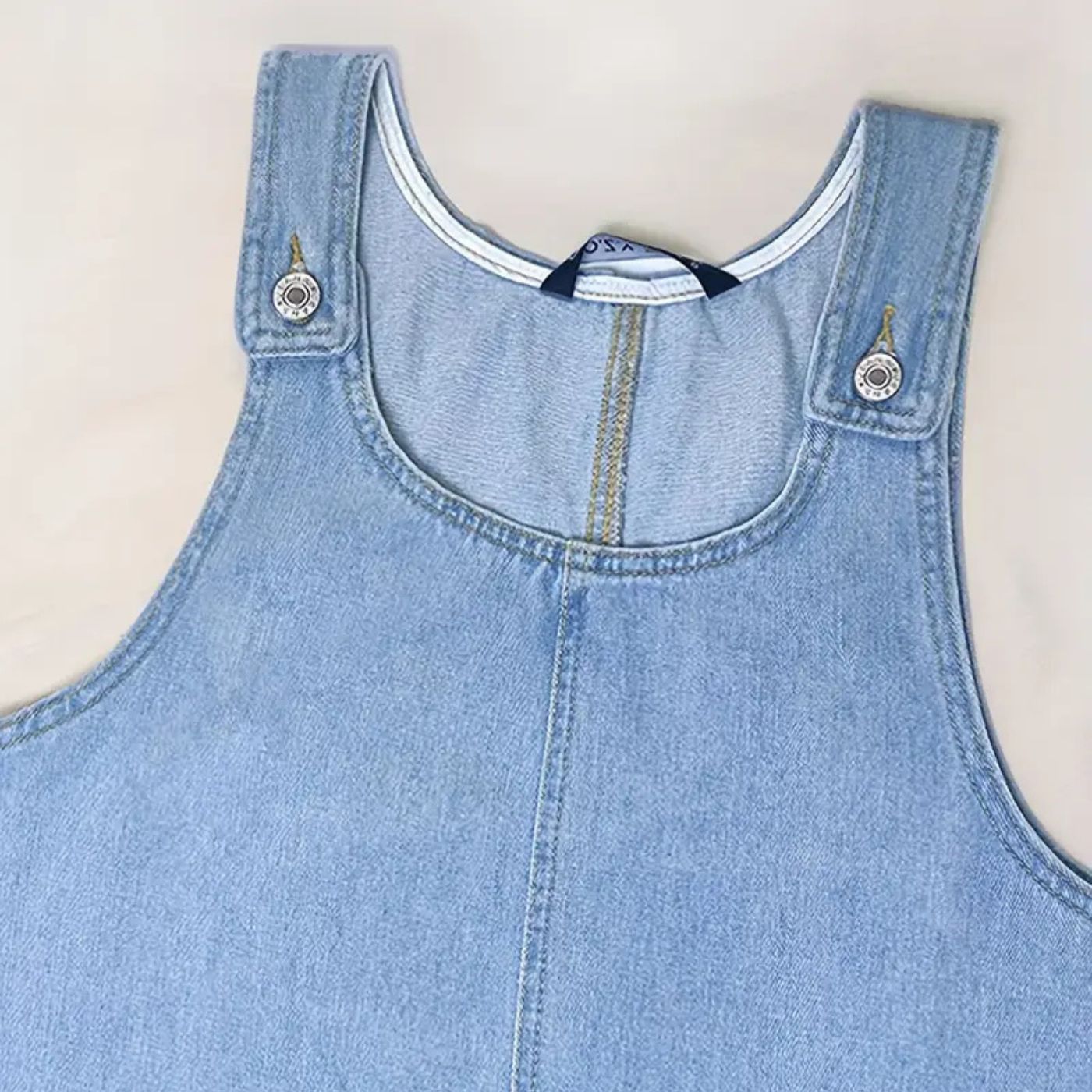 Women's Blue Denim Sleeveless Dress