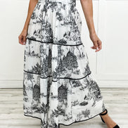 Women's Toile Cotton Maxi Dress