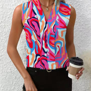 Women's Solid V-Neck Blouse