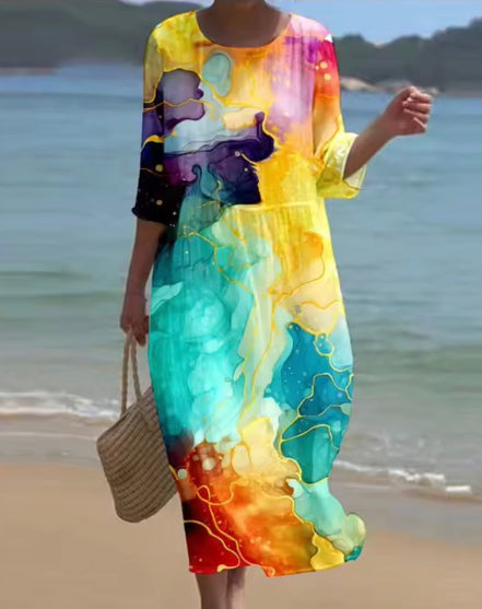 Women's Floral Cotton Dress