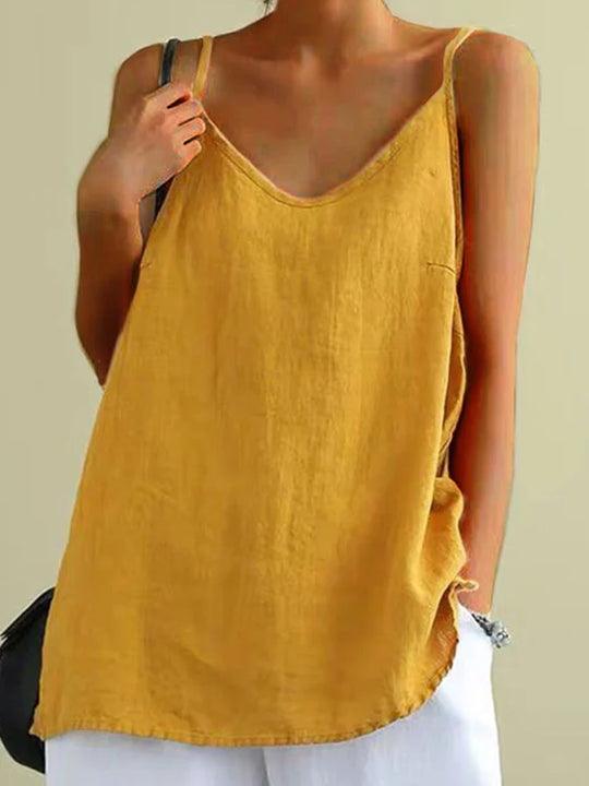 Women's Solid Spaghetti Strap Top
