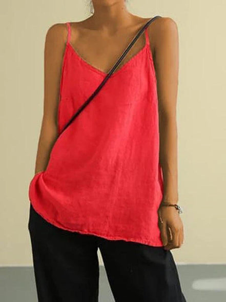 Women's Solid Spaghetti Strap Top
