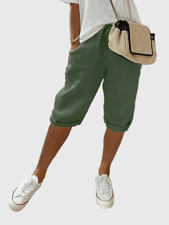 Women's Light Cotton-Linen Shorts