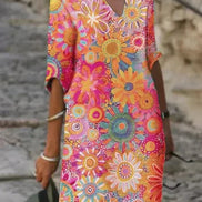 Women's Floral Midi Dress