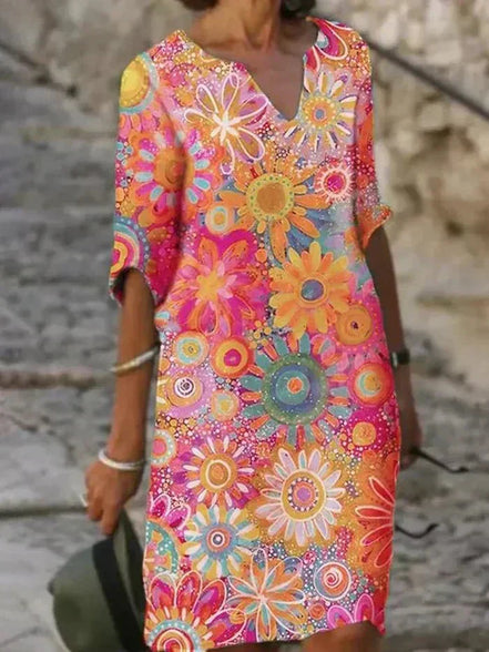 Women's Floral Midi Dress