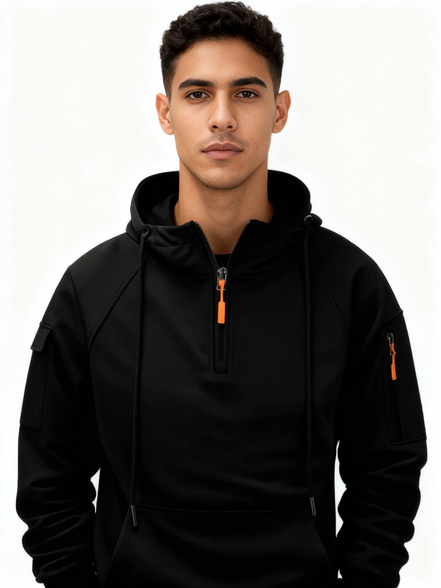 Men's Polyester Casual Hooded Hoodie
