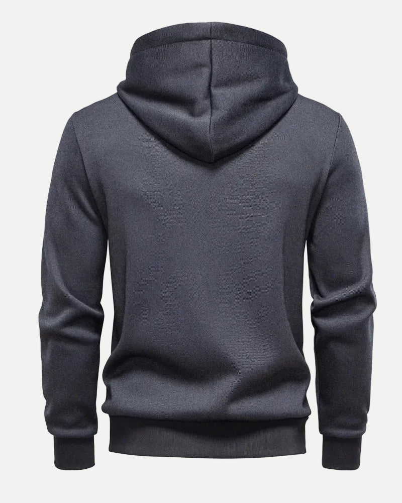 Men's Thick Hooded Zip Sweatshirt