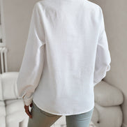 Women's Solid Satin Blouse
