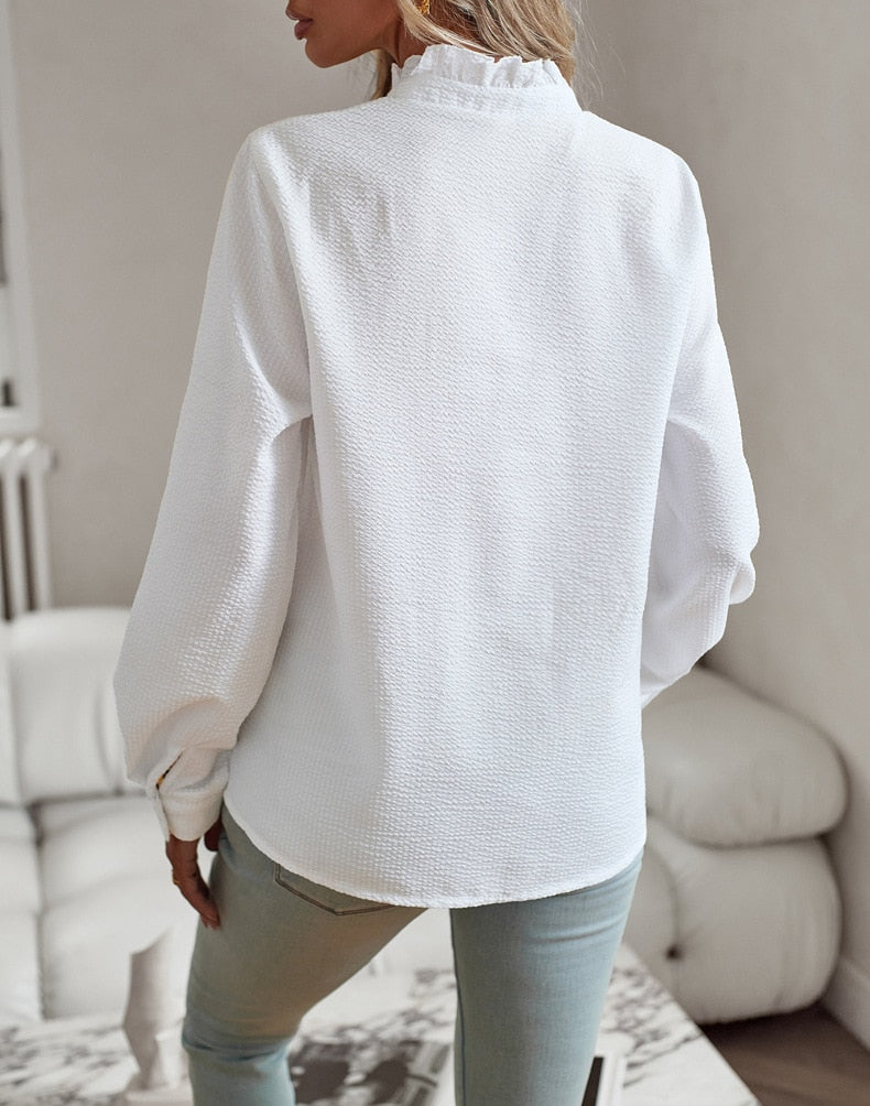 Women's Solid Satin Blouse