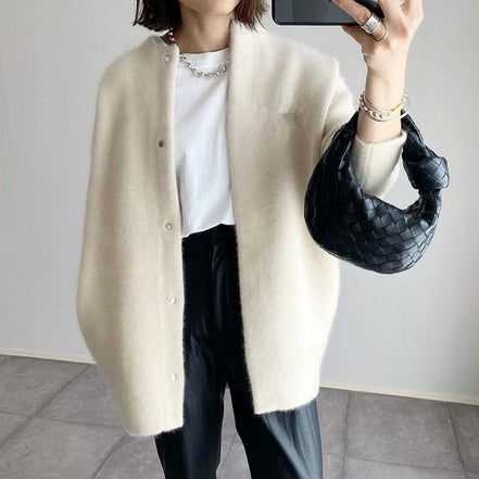 Women's Solid Cashmere Cardigan