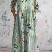 Women's Floral Lightweight Cotton Dress