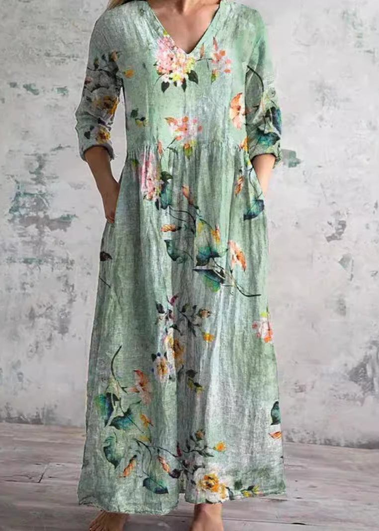 Women's Floral Lightweight Cotton Dress