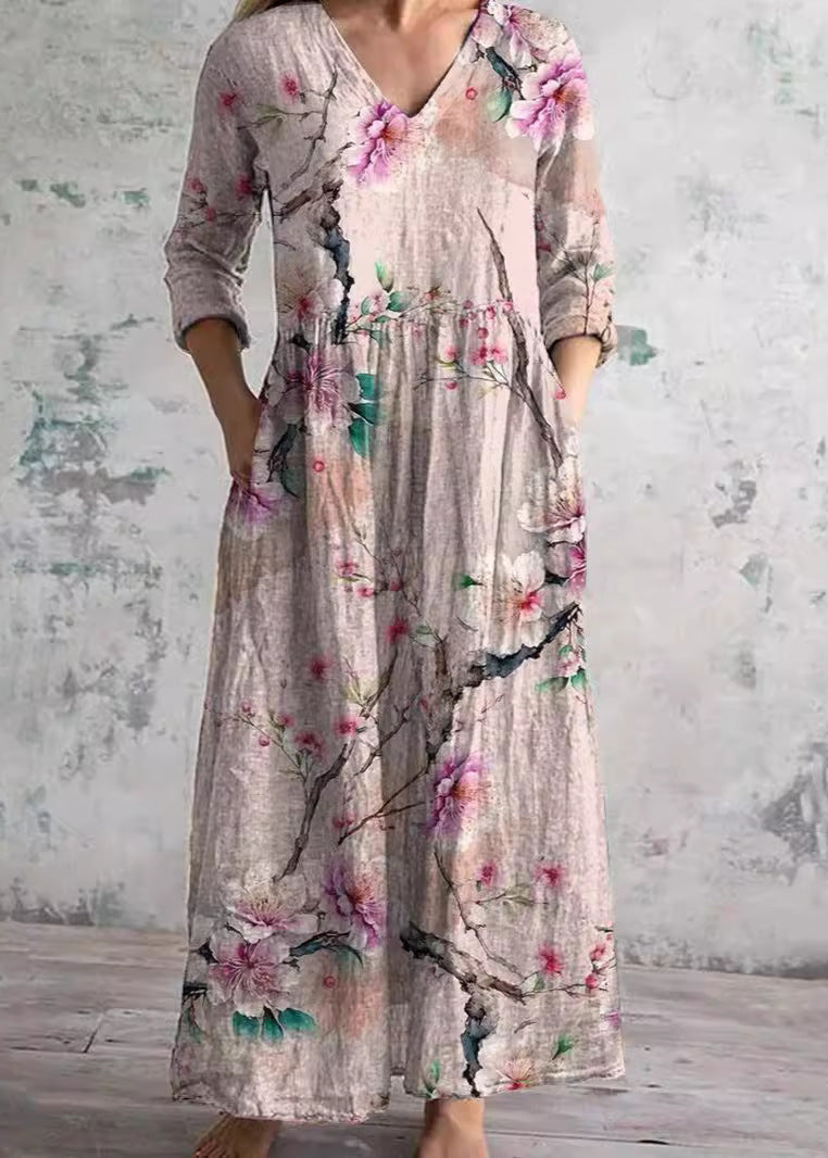Women's Floral Lightweight Cotton Dress