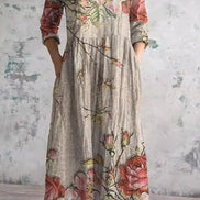 Women's Floral Lightweight Cotton Dress