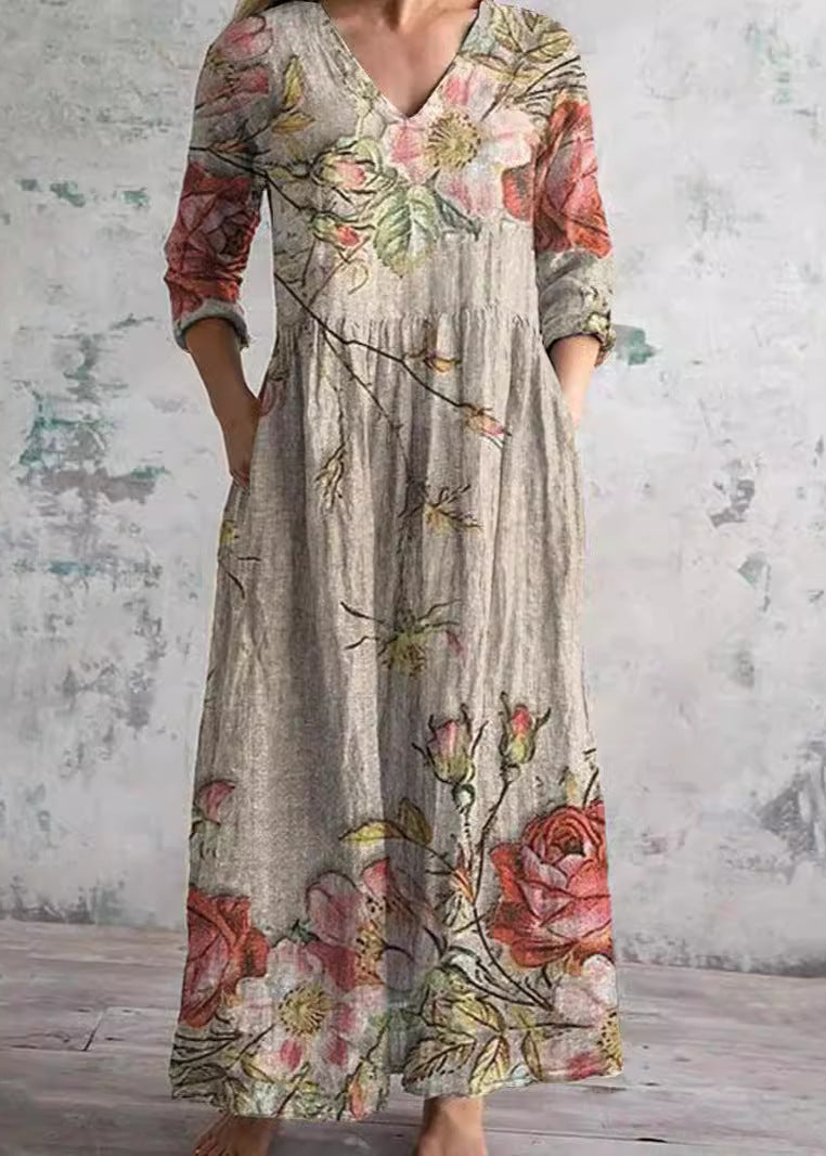 Women's Floral Lightweight Cotton Dress