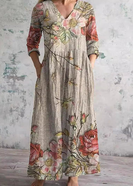 Women's Floral Lightweight Cotton Dress