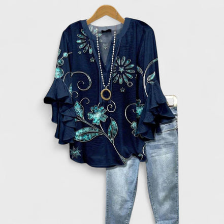 Women's Printed Viscose Blouse