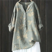 Women's Floral Cotton Blouse
