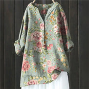 Women's Floral Cotton Blouse