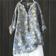 Women's Floral Cotton Blouse