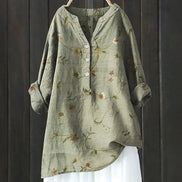 Women's Floral Cotton Blouse