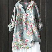 Women's Floral Cotton Blouse