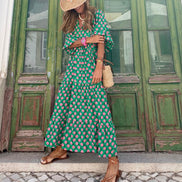Women's Boho Maxi Cotton Dress