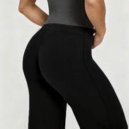 Women's Nude Soft Slim-Fit Yoga Pants for Gym & Running – Plus Size.