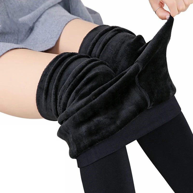 Women's Solid Velvet Leggings
