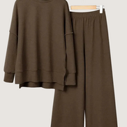 Women's Solid Knit Jumper Set