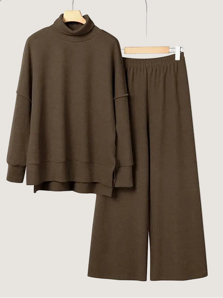 Women's Solid Knit Jumper Set