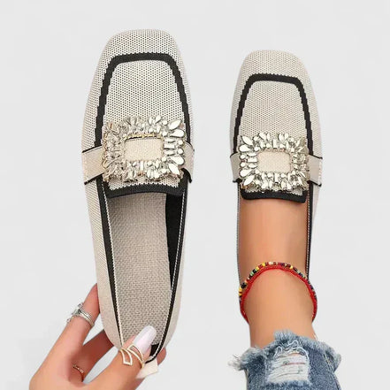 Women's Black Leather Loafers
