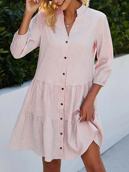 Women's Solid Crepe Midi Dress
