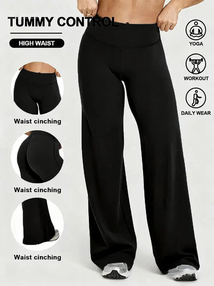 Women's Nude Soft Slim-Fit Yoga Pants for Gym & Running – Plus Size.