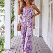 Women's Floral Crepe Jumpsuit