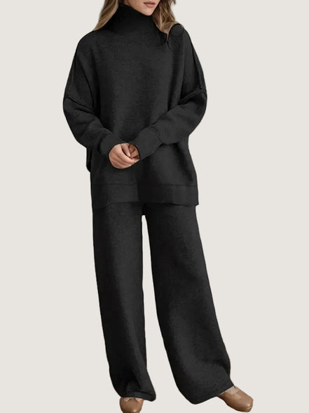 Women's Solid Knit Jumper Set