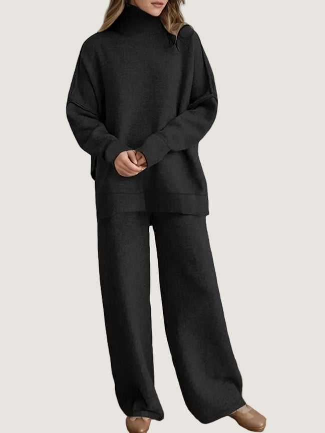Women's Solid Knit Jumper Set