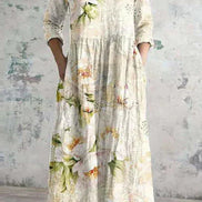 Women's Floral Lightweight Cotton Dress