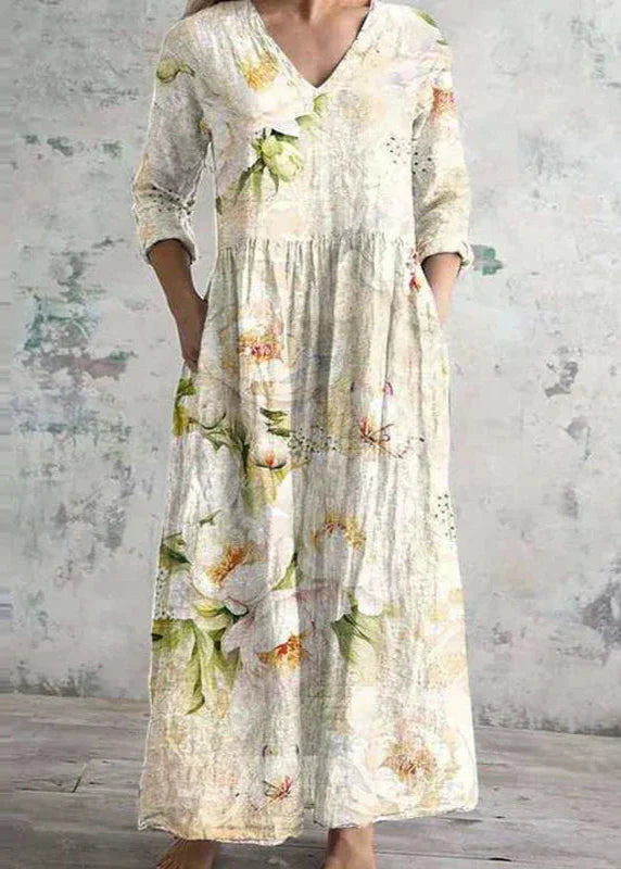 Women's Floral Lightweight Cotton Dress