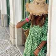 Women's Boho Maxi Cotton Dress