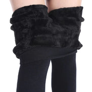 Women's Solid Velvet Leggings